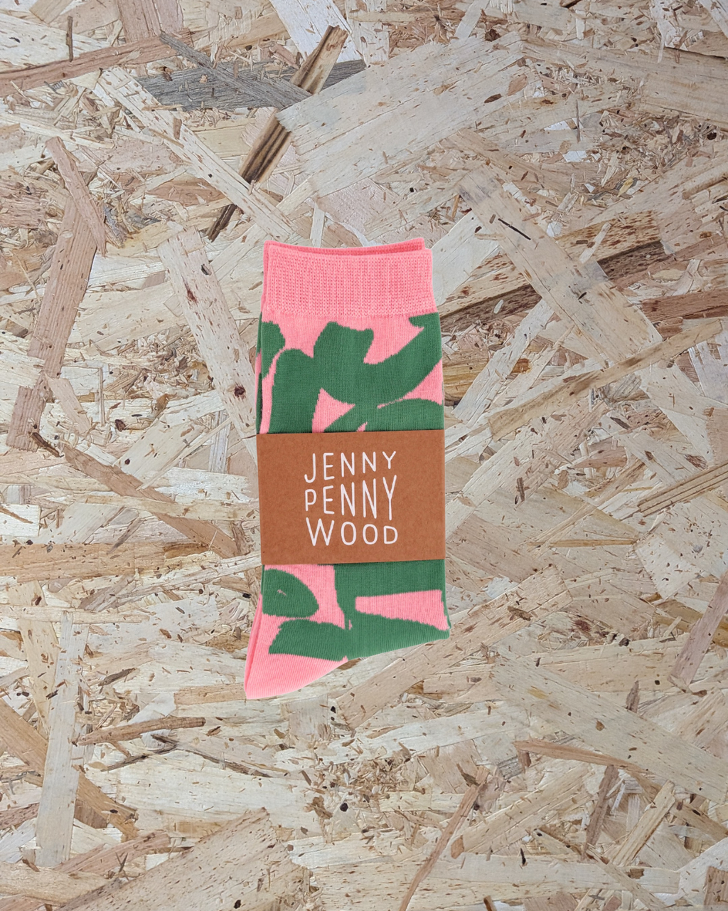 Jenny Pennywood cozy crew socks in Watermelon