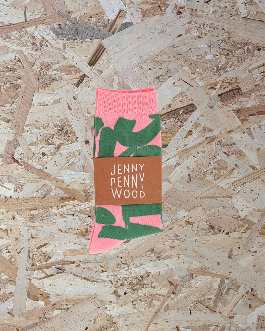 Jenny Pennywood cozy crew socks in Watermelon