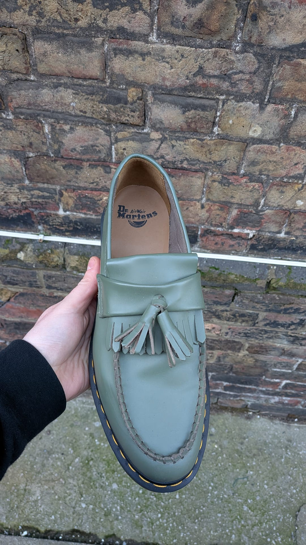 Dr. Martens Adrian Tassel Loafers - Olive Green