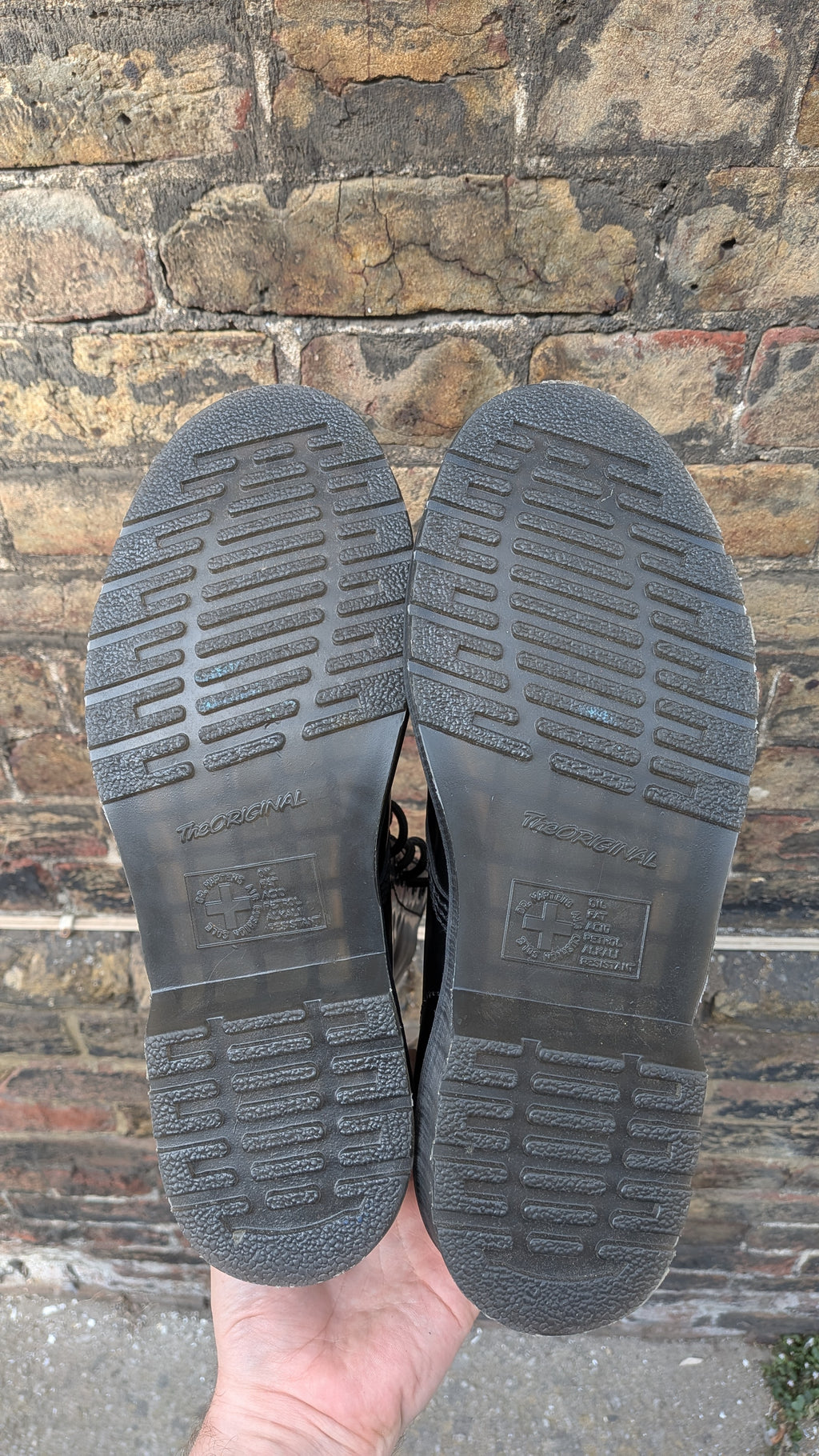 Dr. Martens 1490 Boot — Black with White Stitch