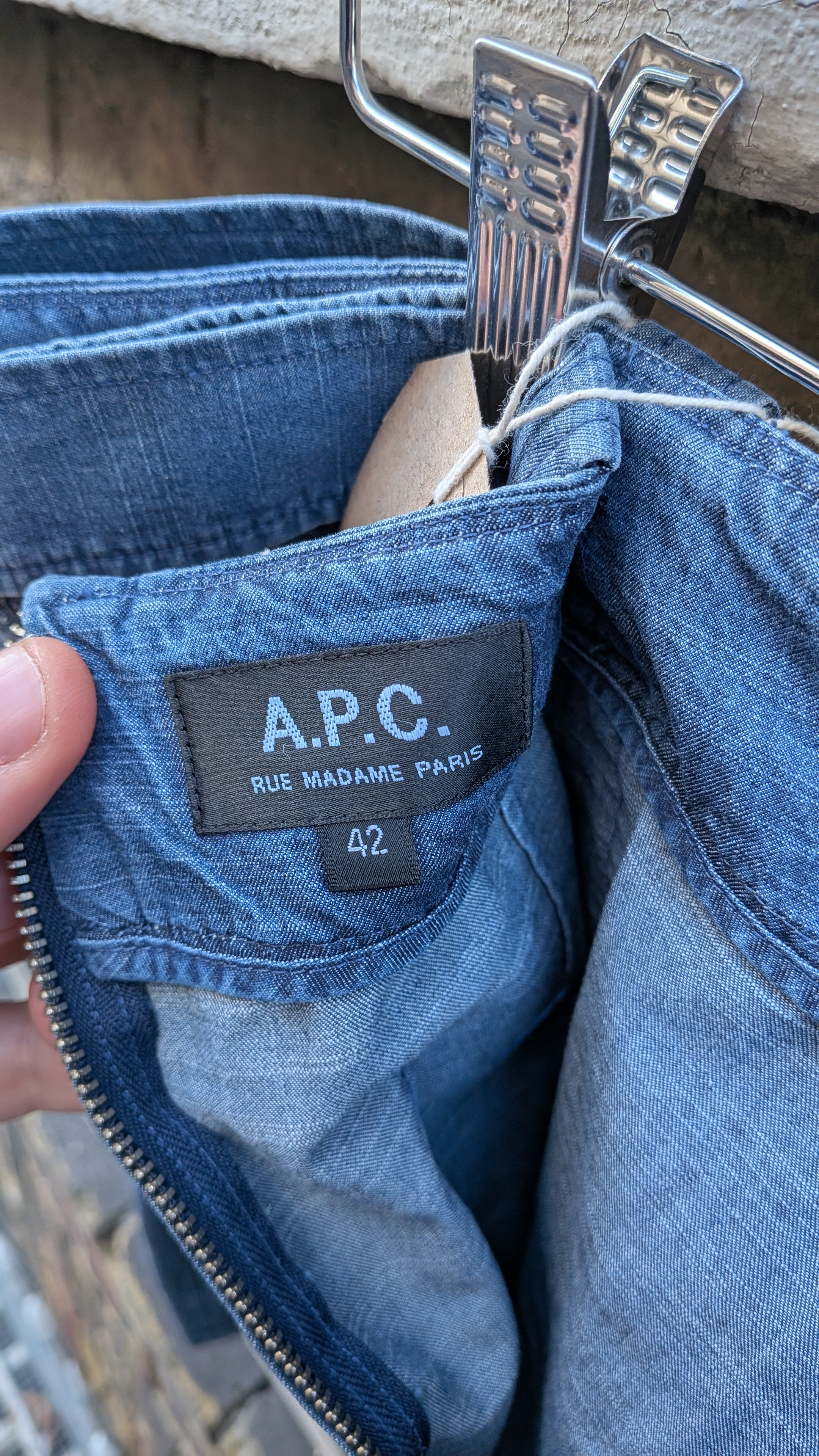 A.P.C. Chambray Skirt – Size 42 / 34” Waist