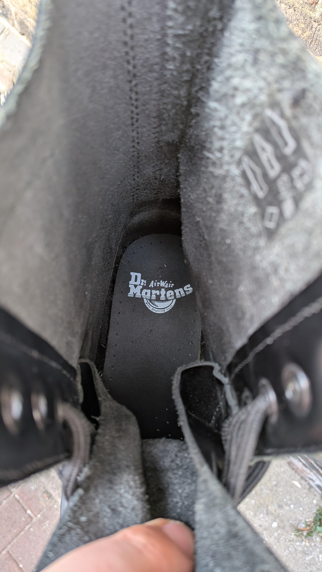 Dr. Martens 1490 Boot — Black with White Stitch