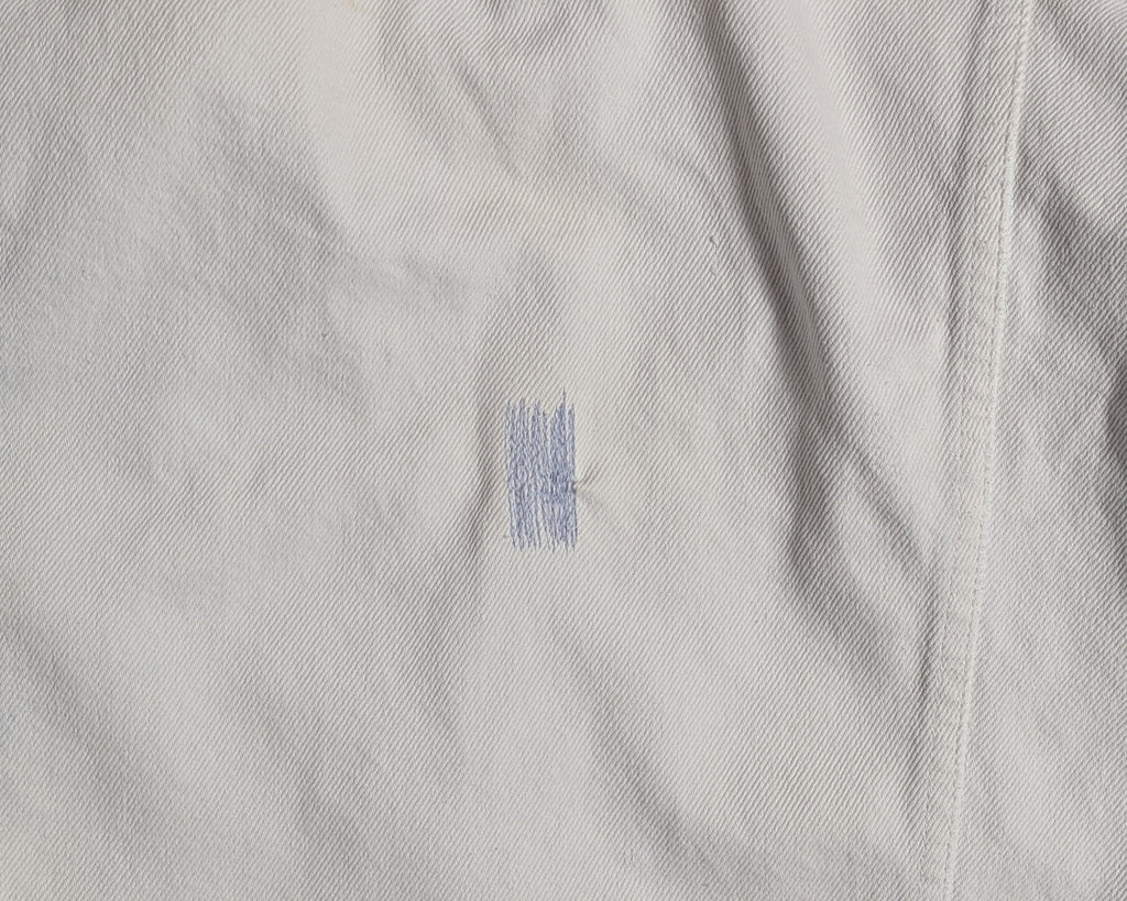 Vintage 80s Levi's Trucker — Bleach Wash, Visible Mending, Made in USA