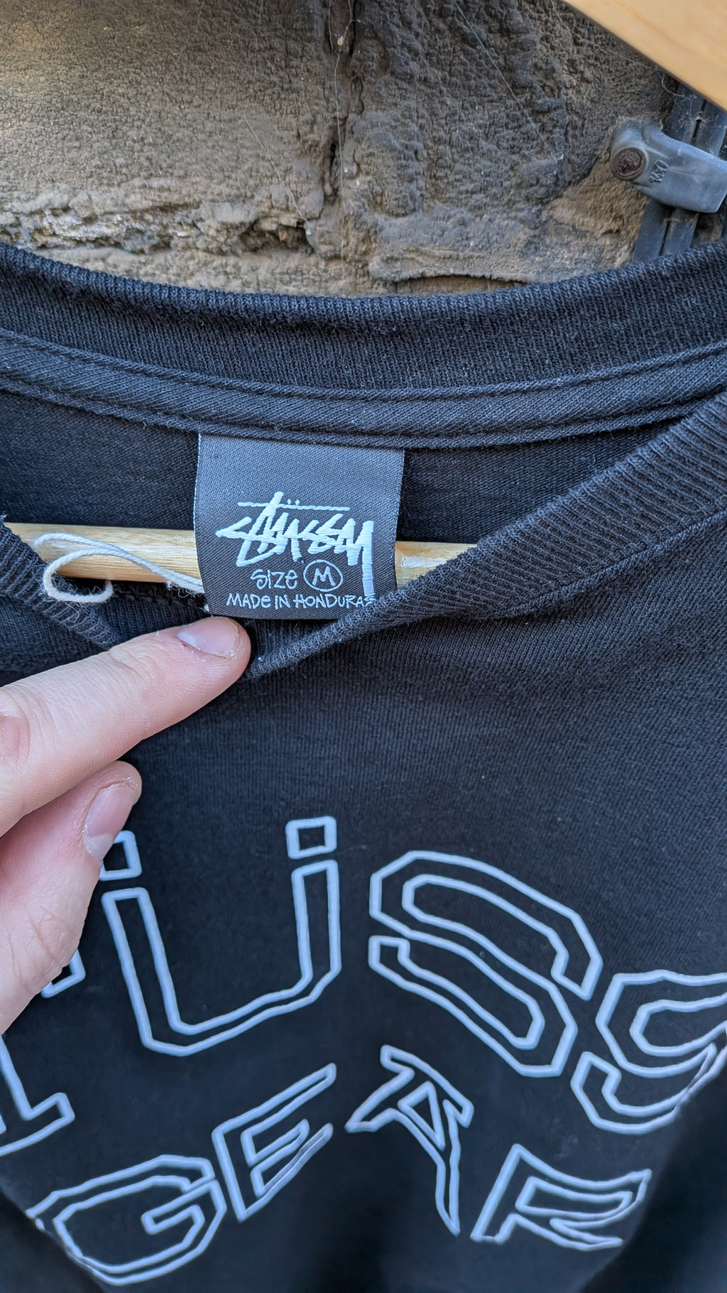 Stüssy “Stussy Gear” T-Shirt – Black (Medium)