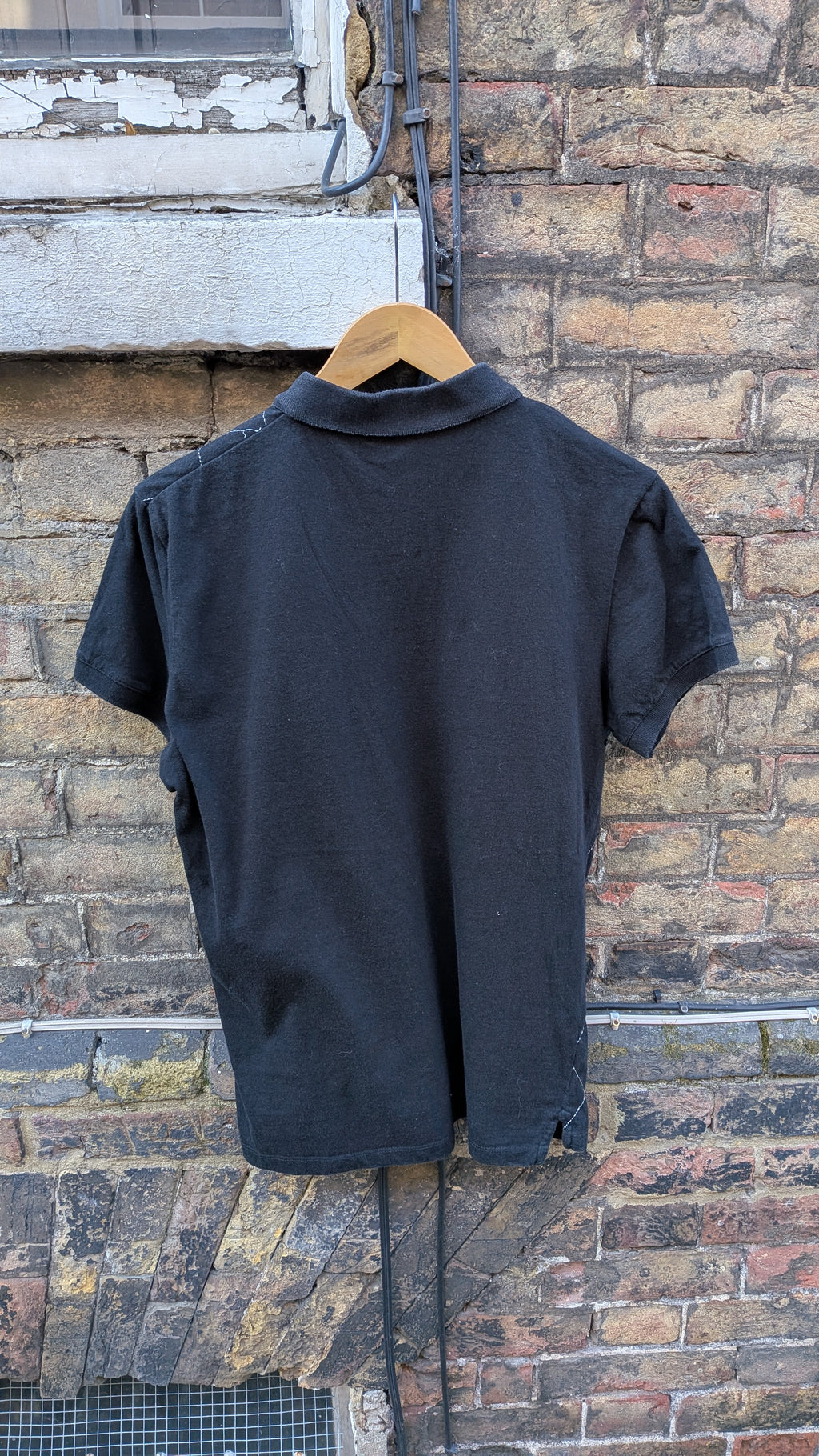 D&G Dolce & Gabbana Polo Shirt – Black Argyle (S)